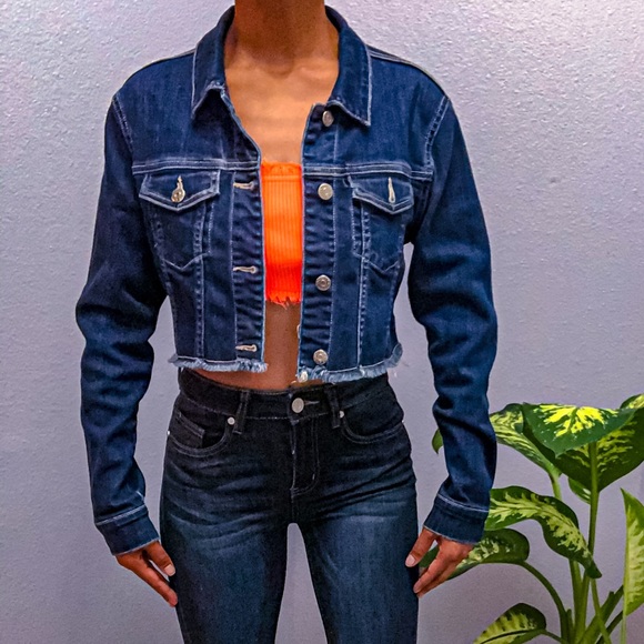 Cropped Denim Jacket - Picture 2 of 6